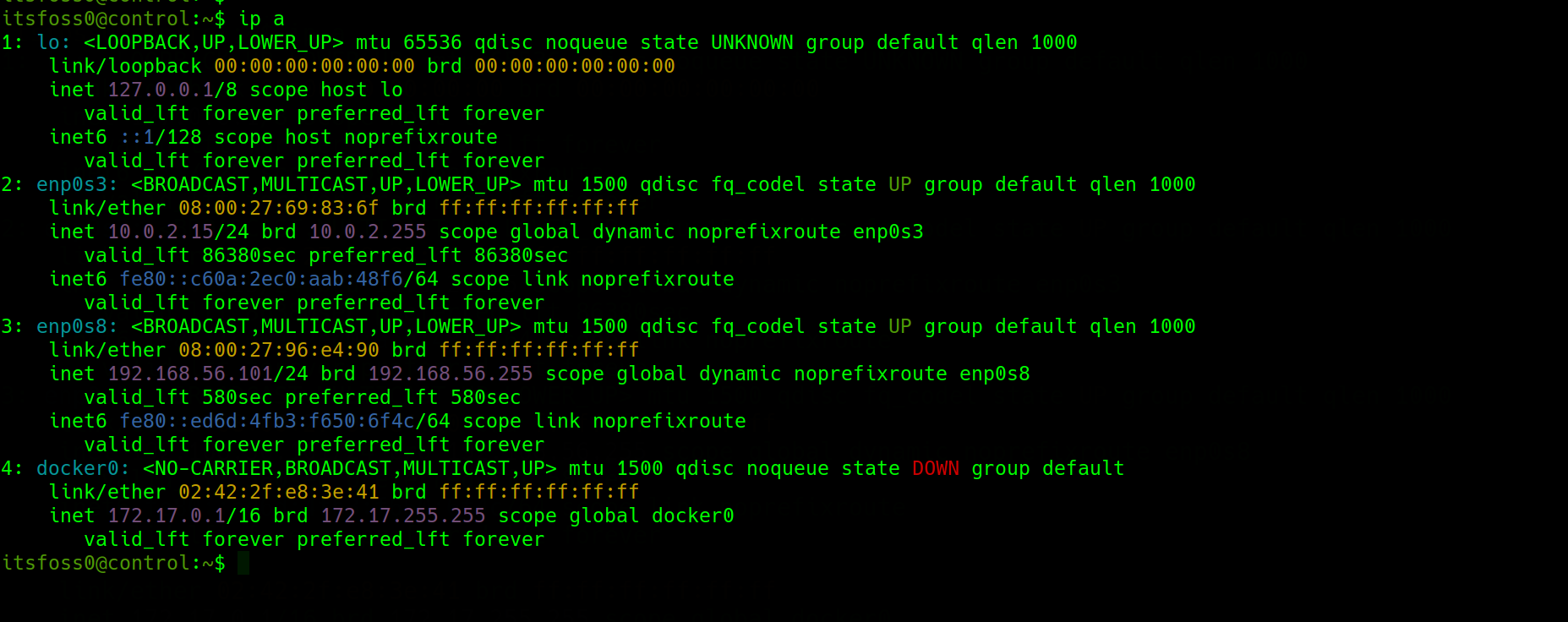 Controller IP configuration